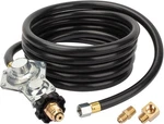 F273684 12 Ft Propane Tank Hose With Two Stage Regulator Compatible Mr Heat. Fixed Price $55.01.