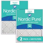 Nordic Pure 20X24X1 (19 1/2 23 7/16 3/4) Pleated Merv 14 Air Filters Pack. Fixed Price $54.32.