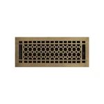 Signature Hardware HV-1016-410-AB Honeycomb Brass Floor Register, Antique. Fixed Price $27.00.