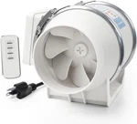 4" Inline Exhaust Fan With Remote, 280 Cfm For Bathroom, Kitchen & Grow Tent. Fixed Price $98.99.