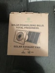 Shenvitaso Solar Exhaust Fan 25W. Fixed Price $79.00.