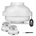 Inch 335CFM Radon Mitigation Duct Fan Kit IP67 Waterproof, 2600RPM Ultra-qu.... Fixed Price $209.28.