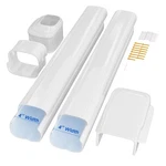 Cestluck 4'' 7.5 Ft Mini Split Line Cover Set, Pvc Decorative Pipe Ki. Fixed Price $49.23.