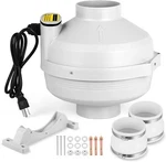 4" 260CFM Inline Radon Mitigation Fan IP67 Waterproof Electric Duct Blower. Fixed Price $139.99.