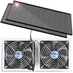Antpay 20W Solar Powered Fan Kit IPX7 Weatherproof Dual Exhaust Intake. Fixed Price $74.86.