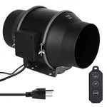 6" 405 Cfm Inline Duct Fan With 10-SPEED Controller Ventilation Exhaust. Fixed Price $66.99.
