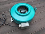 Hydrofarm ACDF8 Active Air 8" Inline Fan Exhaust. Fixed Price $69.95.