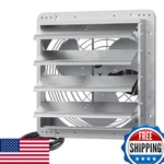 Ficbxra 16 Inch Shutter Exhaust Fan Aluminum Wall Mounted 2060 Cfm. Fixed Price $158.10.