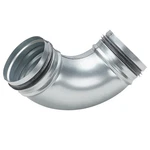 Hvac 4'' 90 Elbow Duct Connector With Rubber Sealing Welded Galvanized Steel. Fixed Price $27.20.
