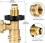 Rv Propane Gauge Meter Converts Pol Lp Tank QCC1/TYPE1 Hoses And Regulators. Fixed Price $18.79.