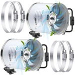 Dreyoo Inch Inline Duct 460 Cfm, 2 Pack Quite Ventilation Exhaust Fans.... Fixed Price $67.81.