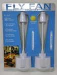 Tech Squared Fly Fan,table Lamp, & Portable Charger, 2 Pack, White. Fixed Price $34.99.