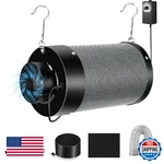 Atour 4'' Air Filtration Kit 12-SPEED Control Quiet Fan Carbon Filter Ducting Ve. Fixed Price $91.33.