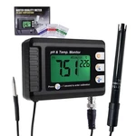 Digital Combo Ph & Temperature Meter, Aquarium Thermometer Monitor With Au.... Fixed Price $52.82.