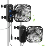 2-PACK 4 Grow Tent Fan With Temperature And Humidity Meter,automatic Black. Fixed Price $72.99.