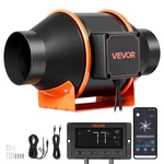 Vevor Inline Duct Fan 205 Cfm 4 Inch Ec Motor Pwm App Ventilation Grow Tent. Fixed Price $93.90.