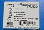Rusco Spin Down Filter Pe Screen Style 1" Part No 1-100-F (100 Mesh W/valve). Fixed Price $25.00.
