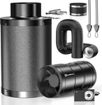 Hon&guan 4 Air Filtration Kit Inline Duct Fan Carbon Filter. Fixed Price $131.99.