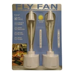 Tech Squared Fly Fan,table Lamp, & Portable Charger, 2 Pack, White. Fixed Price $25.99.