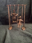 Danya B Children Swings Figurine Iron Sculpture Rare. Fixed Price $35.00.