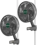 Updated 2-PACK M6 Grow Tent Fan, Powerful Oscillating Clip With Low Noise. Fixed Price $69.99.