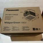 Panasonic FV-0511VKS3 Whispergreen Select Nextgen 30 110 Cfm White. Fixed Price $199.00.