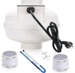 Midcvfrun 4 Inch Radon Fan, Speed 260/188CFM Mitigation System Quickly. Fixed Price $93.60.