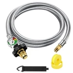 6FT Propane Tank Hose Extension Gauge Pol To 1/4 Inverted Male Flare Rv Kit. Fixed Price $36.60.