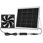 Solar Greenhouse Fan 7.1 25W Powered Waterproof 16.5FT Cord Pqins Large Vent. Fixed Price $74.99.