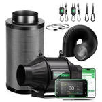 Vivosun Smart Air Filtration Kit Pro T4 Inline Fan For Grow Tent E42A+ Control. Fixed Price $167.99.