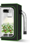 Melonfarm 2X2 Grow Tent, 24"X24"X48'' High Reflective 600D Diamond Mylar Canvas. Fixed Price $58.89.
