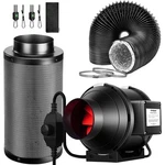 Vivosun 6" 390CFM Inline Fan Kit W/ Speed Controller Carbon Filter 8FT Ducting. Fixed Price $119.99.