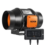 Inline Duct Fan, 6-INCH 402 Cfm With Temperature Humidity Controller, Quiet Ec-m. Fixed Price $122.49.