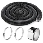 Zonon Dryer Vent Hose Flexible Aluminum Foil Ducting 4 Inch 50 Feet Black. Fixed Price $58.63.