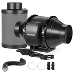 Vevor 4IN Inline Duct Fan 180CFM Ventilation With Filter & Speed Controller. Fixed Price $76.99.