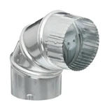 Air Hvac 4 In. 90 Degree Round Adjustable Elbow Ductwork Galvanized Steel. Fixed Price $11.99.