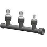 Agrowtek 3-PORT Sensor Manifold 1'' Hydroponic Inline Indoor Garden. Fixed Price $131.73.