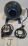 Ventech 190 Cfm 4 Inch Inline Exhaust Blower Fan And Variable Speed Controller. Fixed Price $85.00.