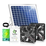 Ecocalm Solar Exhaust Fan For Chicken Coop With Battery And Adjustable Black. Fixed Price $118.21.