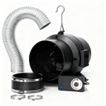 Melonfarm Air Filtration Kit, 6" 260 Cfm Inline Duct Fan With E12 Speed Controll. Fixed Price $94.99.