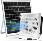 Solar Powered Exhaust Fan, 25W Panel +10" Shutter Ventilation For. Fixed Price $106.66.