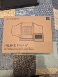 Infinity AI-CLT4 Cloudline Pro 4" Inline Duct Fan Black. Fixed Price $100.00.