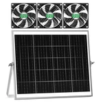 Solar Greenhouse Fan Kit 30W Waterproof 16.5FT Cord ESF-12-3K Pqins Large Coop. Fixed Price $74.99.