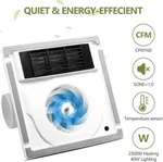 Flyingfox TFS01 Bathroom Exhaust Fan W/heater Ventilation Circulation Led Light. Fixed Price $107.99.