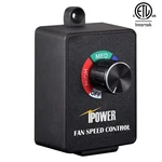 Ipower Etl Certified Variable Fan Speed Controller For Inline Air Blower. Fixed Price $16.59.