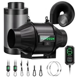 Vivosun Smart Air Filtration Kit - Inline Fan Carbon Filter Duct. Fixed Price $209.99.