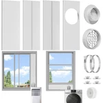 Bewave Dry Vent Window Kit, Fit With 4 Ducting 5.9̶. Fixed Price $36.97.