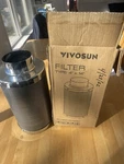 New Vivosun 14" Air Carbon Filter, Grow FILTER306143-0412J Open Box. Fixed Price $24.99.