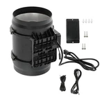 8-INCH Inline Duct Fan, 807 Cfm With Temperature Humidity Controller Ec-motor. Fixed Price $72.73.