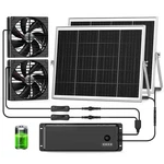Pqins 7.1" Solar Fan With Battery, 25W X Large Powered Rechargeable F.... Fixed Price $139.99.